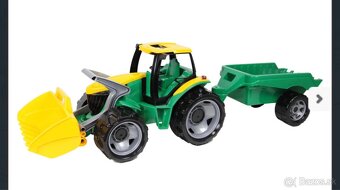 Traktor s lyžicou a vlečkou - 2