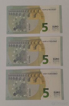 Trio 5 euro bankoviek 2013 UNC - 2