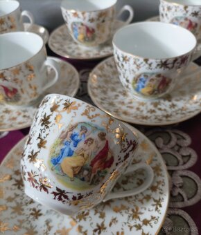 Porcelán šálky + podšálky czechoslovakia - 2