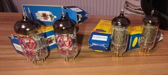 JJ E83CC a ECC803S gold pin - 2