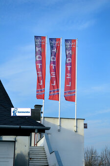 Stožiar 12m vysoky sklolaminat, vlajka nosič - 2