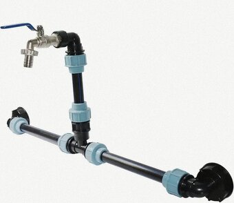 prepojenie 2ks IBC nádrží vylepšená suprava - 2