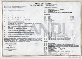 UTV,Kandi Cowboy ,LiFePO4 batéria,L7e,EČV - 2