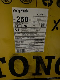 Ytong 250 predaj - 2