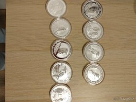 Predám strieborné mince Kookaburra 2009-2023 kolekcia - 2