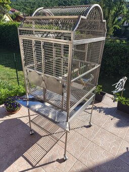 Parádna nerezová kletka pre väčších papagájov TERRA - 2
