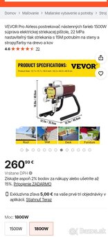 Airless vevor 1800W - 2