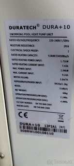 Tepelne cerpadlo na bazen 10kw - 2