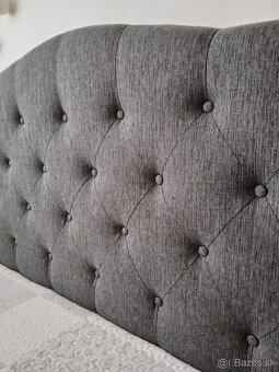 Manželská Posteľ signál Aspen 140x200 šedá - 2