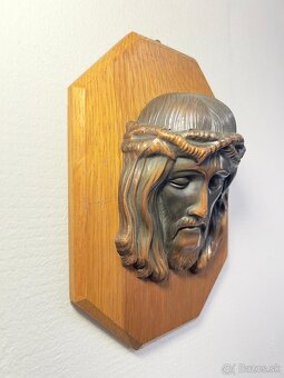 Medené sväté sošky na podstavci - 2