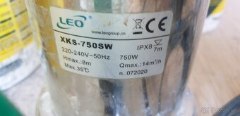 Kalové ponorné čerpadlo XKS 750SW Leogroup - 2