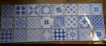 Samolepiace "obklady" - Vidiecke modré - 2