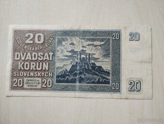 predám staré bankovky Slovenský štát - 2