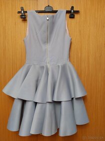 Sivo ružové šaty Bicotone - 2