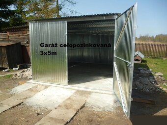 Plechová garáž 3x5m – montáž + dovoz ZDARMA – 650€ s DPH - 2