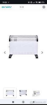 Ohrievač Kovnector s termostatov 2000w - 2