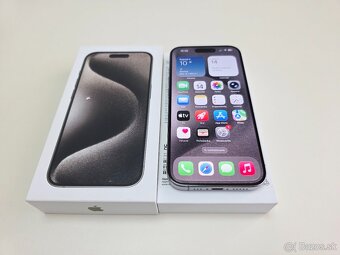 APPLE IPHONE 15 PRO 256GB NATURAL TITANIUM TOP STAV - 2