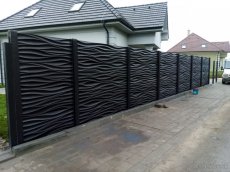 Betónový plot 23 € bm- výroba, montáž aj farbenie - 2