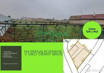 Ponúkame vám na predaj stavebný pozemok v obci Čierny Brod. - 2