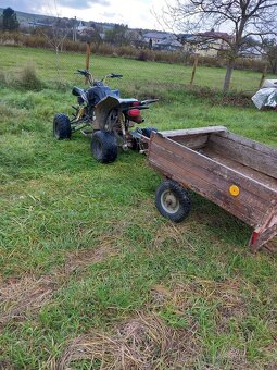 Predám atv 150cm3 spolu s vozíkom - 2