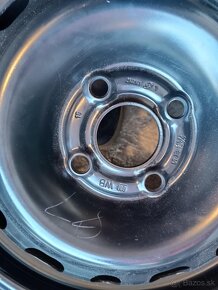 Plechový disk 5 1/2JX 14H2 ET49 vrátane pneumatiky - 2