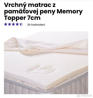 Vrchný matrac Topper - 2