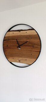 Drevené nástenné hodiny 60cm - 2