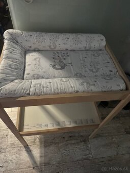 Prebaľovací pult (IKEA) a prebaľovacia podložka - 2