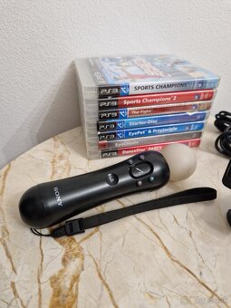 PlayStation 3 Move set - 1x pohybový ovládač. + 7 hier - 2