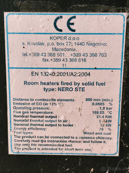 Výkonné krbové kachle s výmenníkom - 21kW - 2