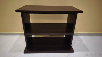 Skrinky, konferenčný stolík, TV stolik - orech - 2