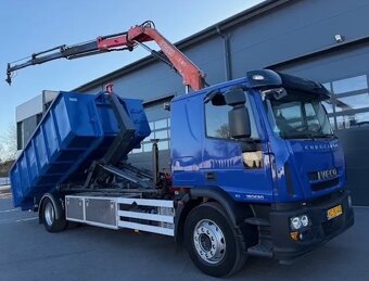 IVECO EUROCARGO 180E30 hakový naťahovák s hydraulickou rukou - 2