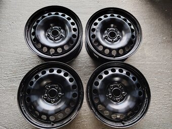 Plechové disky plus originál puklice Škoda R17 5x112 - 2