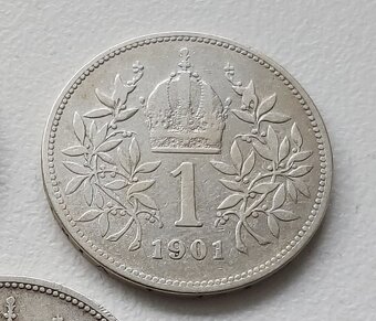 Minca 1 corona 1901  Rakúsko Uhorsko - 2