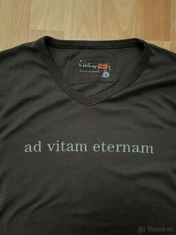 Čierne / hnedé tričko L - 2