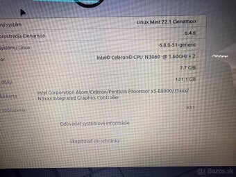 Notebook Dell Celeron N3060 / 8GB RAM / 128GB SSD / HD - 2