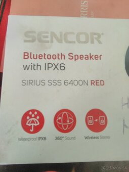 Bluetooth Reproduktor Sencor sirius red - 2