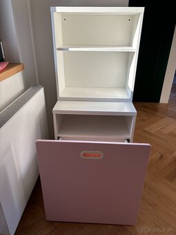 Skrinka s úložným boxom IKEA ružová - 2