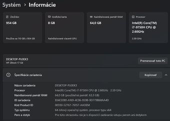 HP Zbook17 G6 - 2
