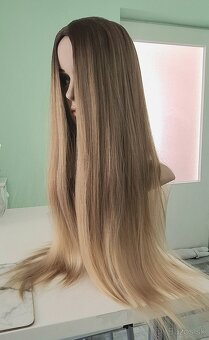 Rovná blond parochňa - 2
