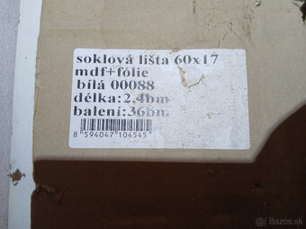 Lišta soklová biela - 2