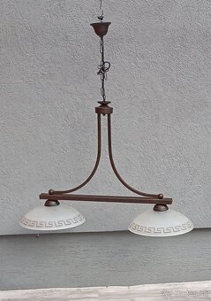 Luster rustikálny klasický dvoj ramenný. - 2