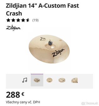 Zildjian čineľ - 2
