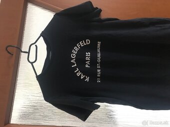 KARL LAGERFELD originál damske tricko black S/M - 2