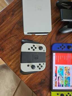 Predám Nintendo Switch (OLED) White + bohaté príslušenstvo - 2