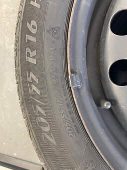 Zimne plechy 5x114,3 r16 so zimnymi pneu Matador 205/55 r16 - 2