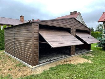 Plechová garáž 7x6m - 2