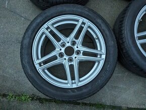 17" hliníkové disky 5x120 + letné pneu 225/50 R17 - 2