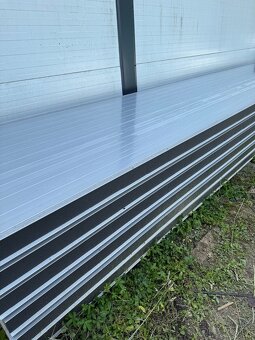 Stenový sendvičový panel PUR-S 120 1130x6000 RAL 9006/9002 - 2