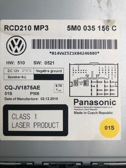 Autoradio Panasonic rcd210 - 2